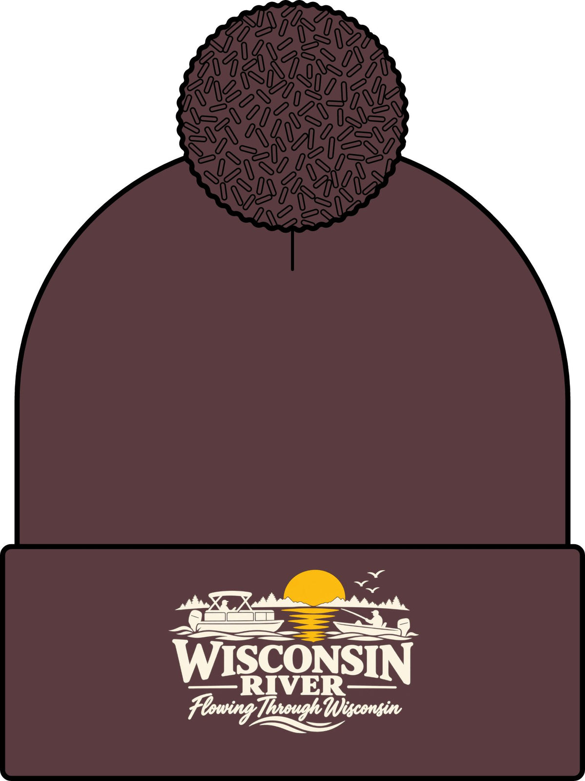 Wisconsin River Pom Beanie