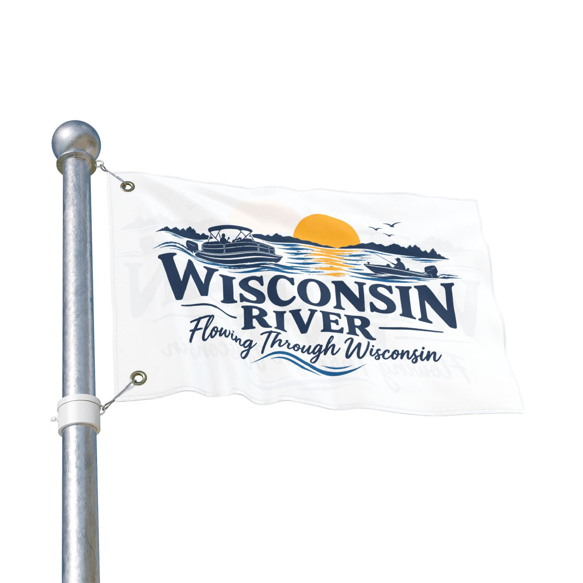 Wisconsin River Double Sided Flag