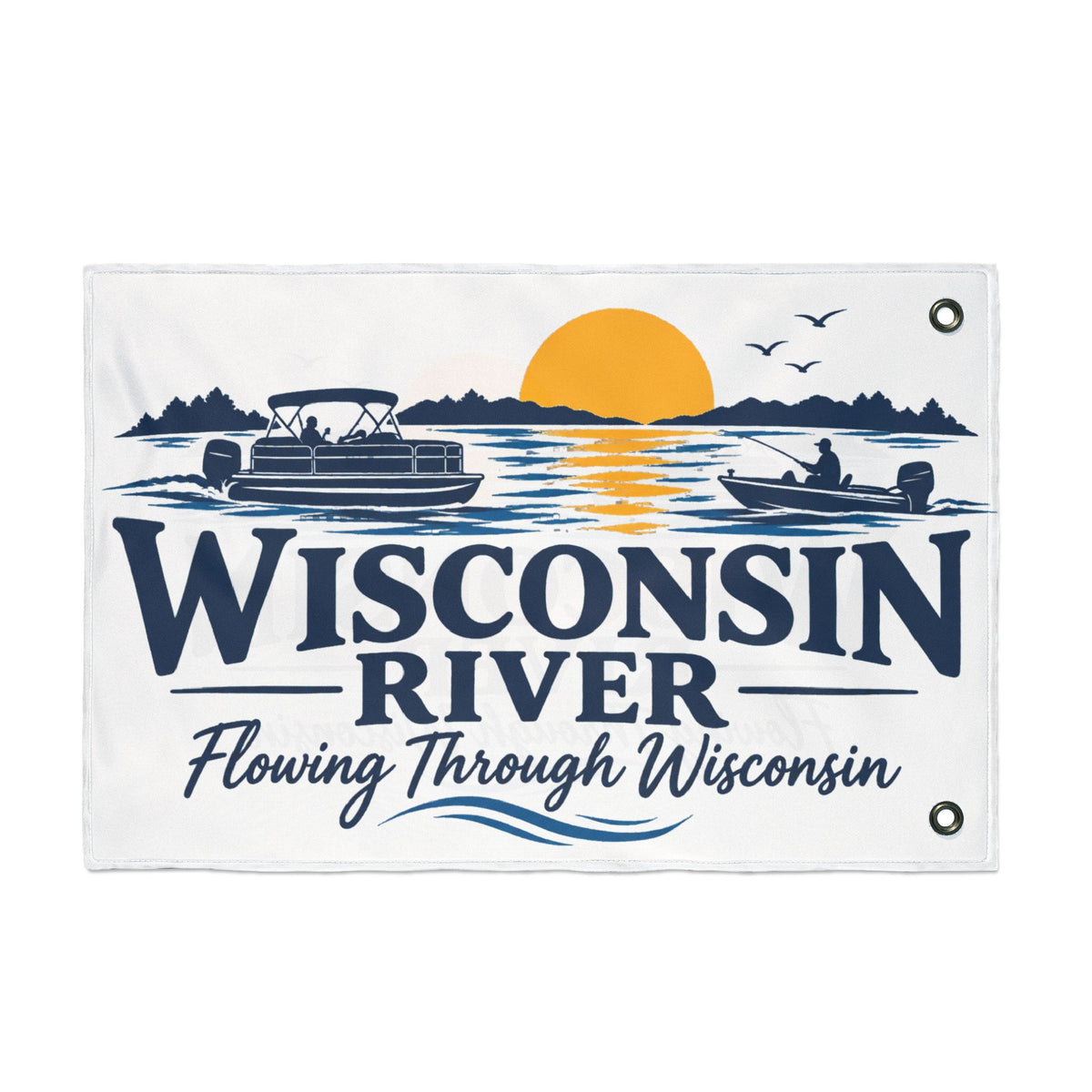 Wisconsin River Double Sided Flag