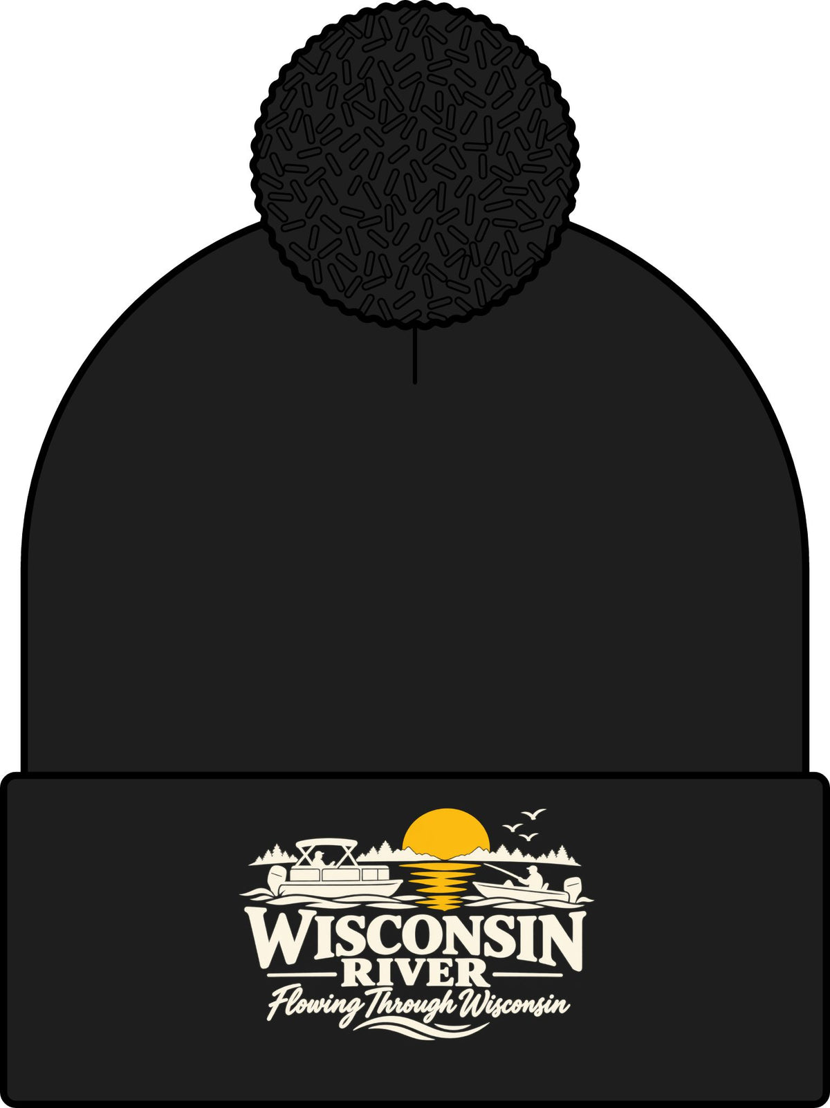 Wisconsin River Pom Beanie