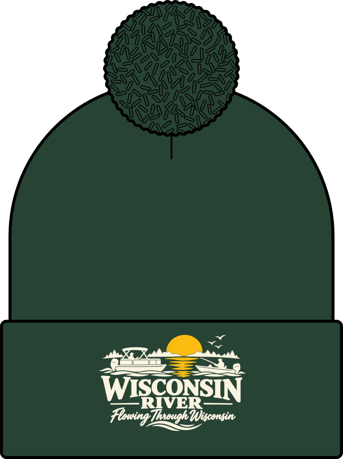 Wisconsin River Pom Beanie