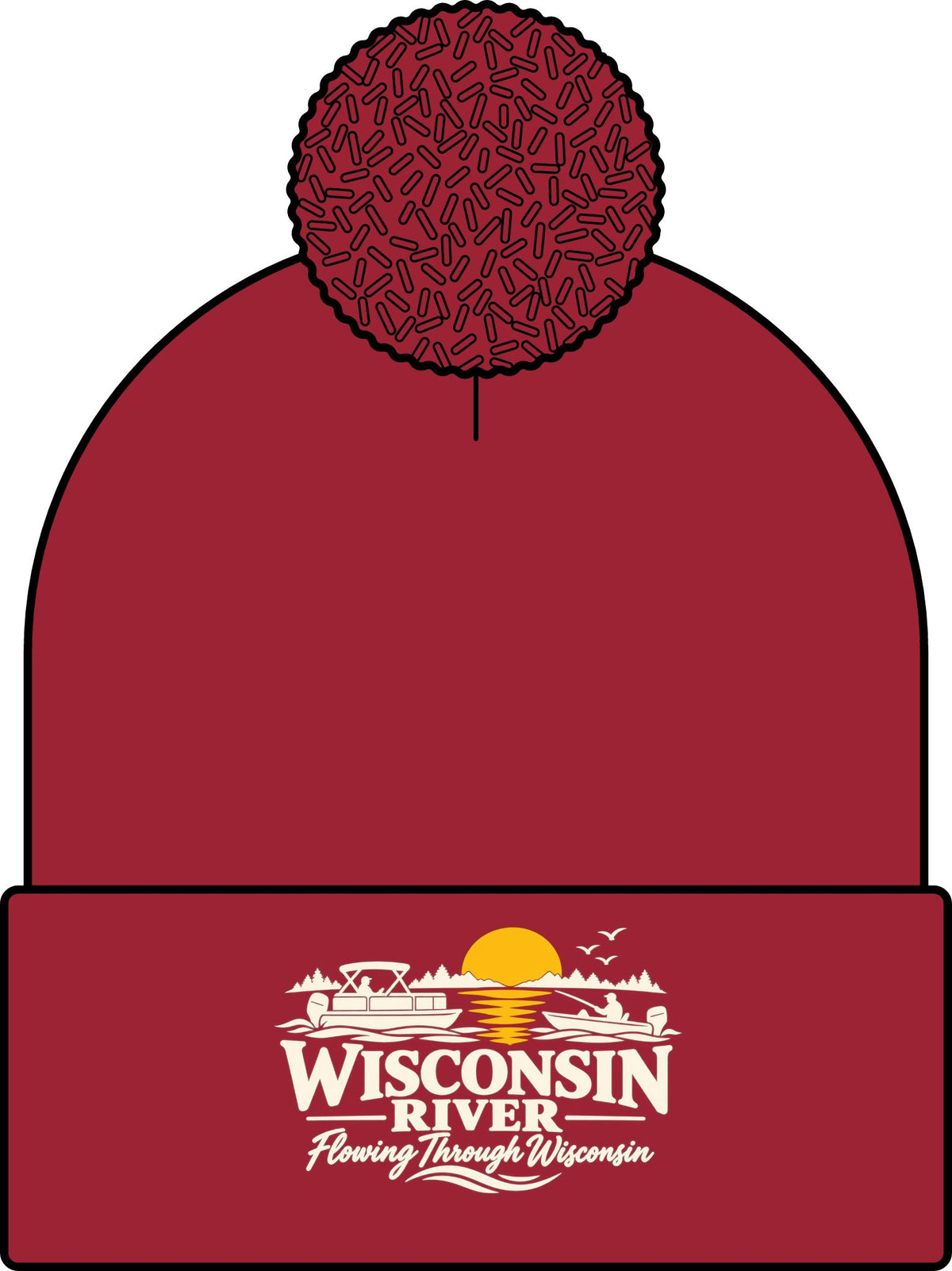 Wisconsin River Pom Beanie