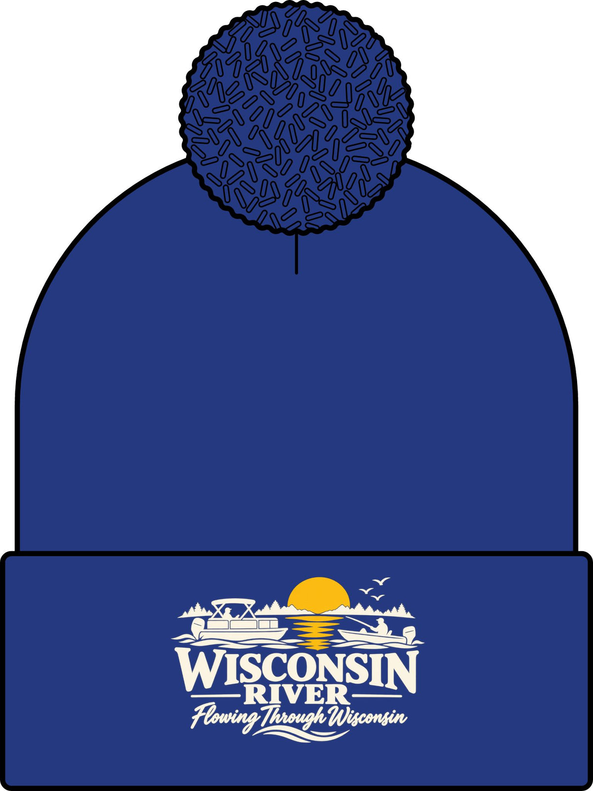 Wisconsin River Pom Beanie