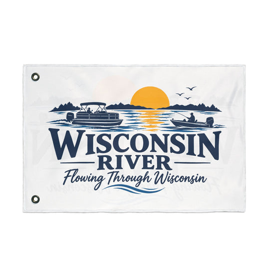 Wisconsin River Double Sided Flag