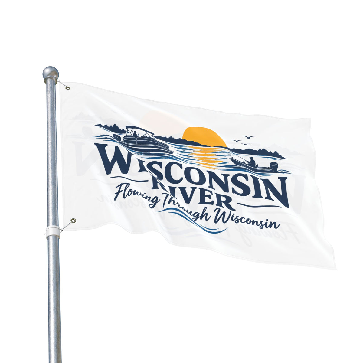 Wisconsin River Double Sided Flag