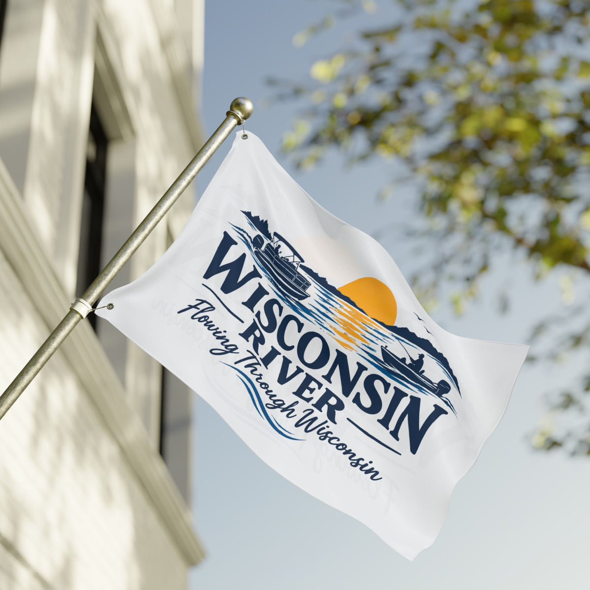 Wisconsin River Double Sided Flag