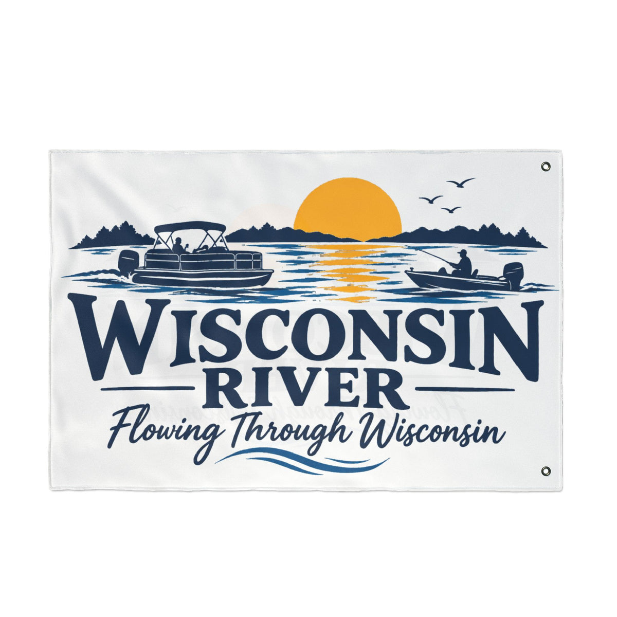 Wisconsin River Double Sided Flag