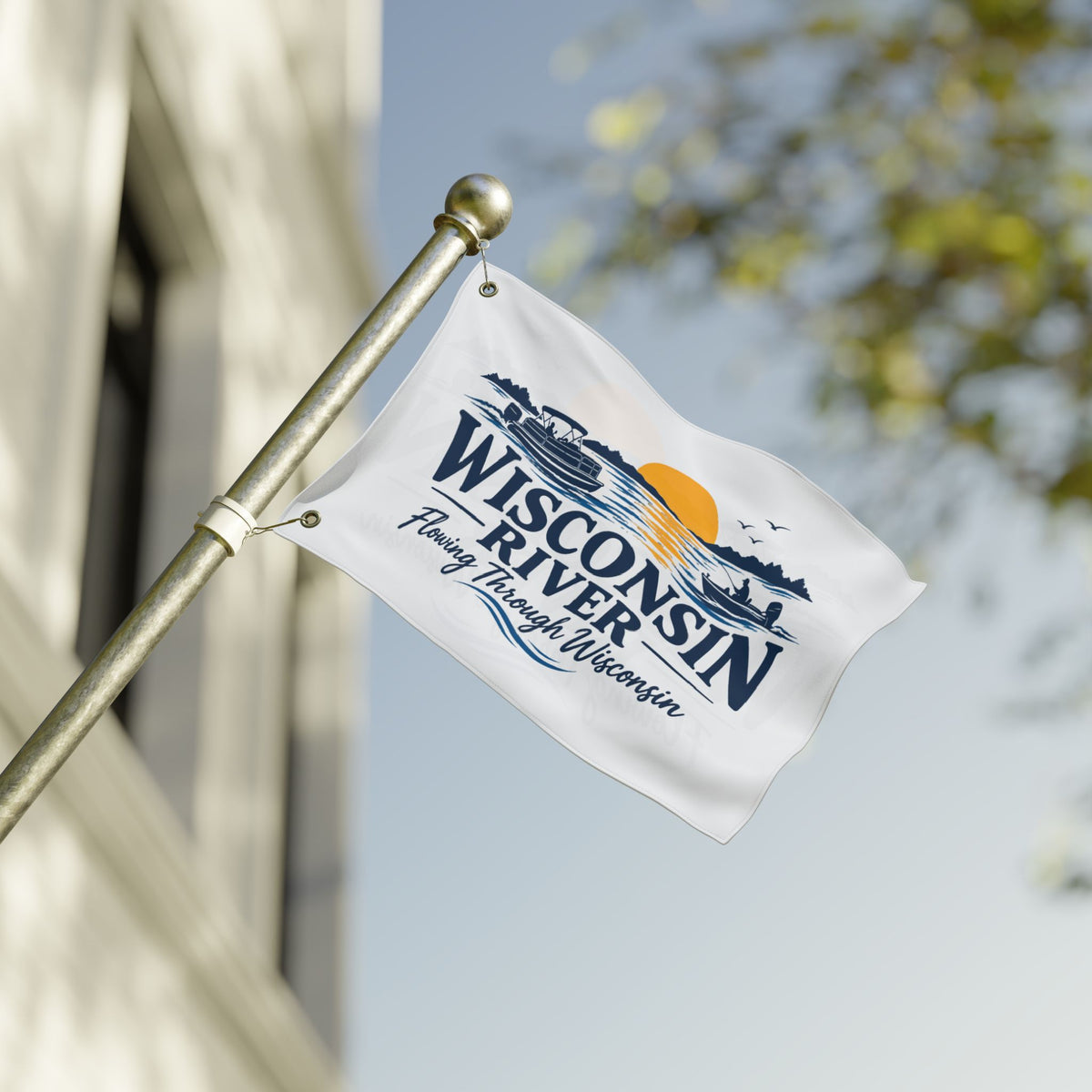 Wisconsin River Double Sided Flag