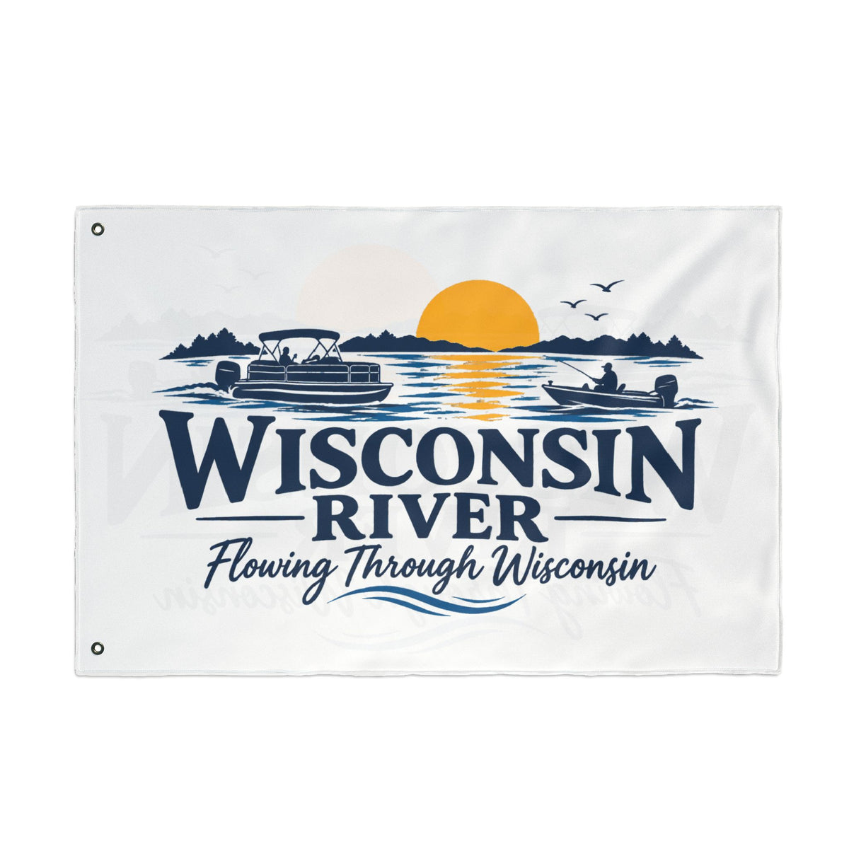 Wisconsin River Double Sided Flag