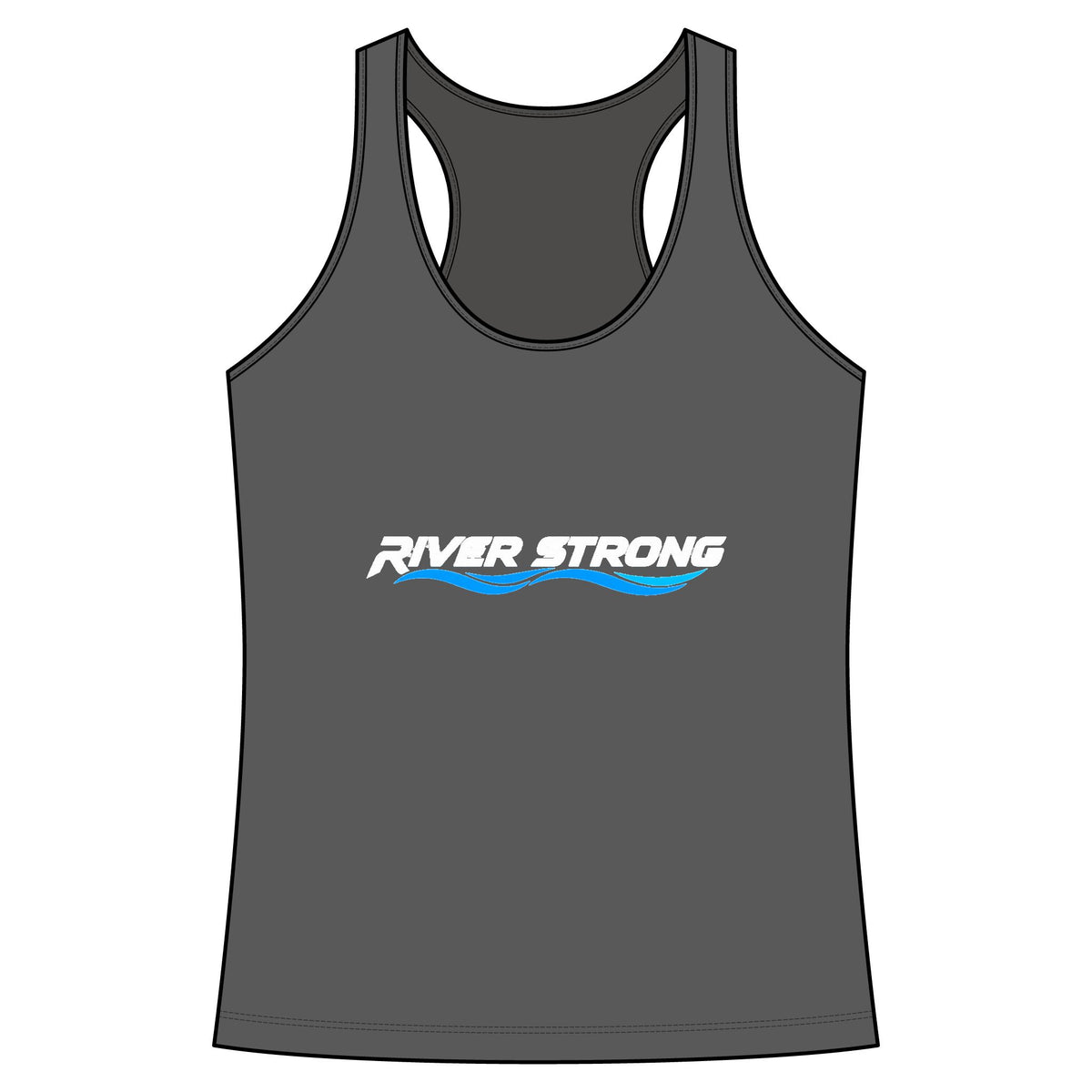 River Strong Women’s Raceback Tank-Choose Your Awareness Ribbon