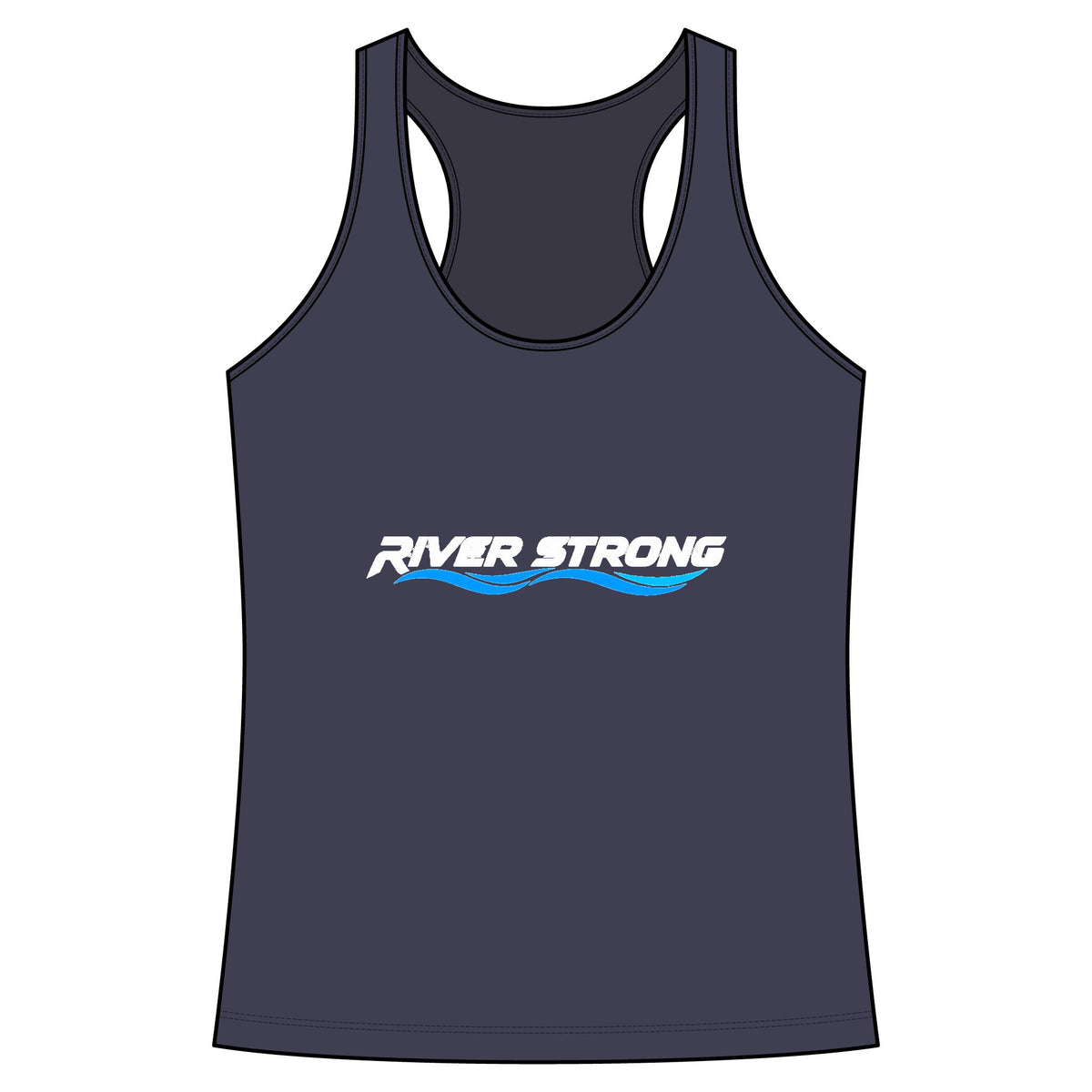 River Strong Women’s Raceback Tank-Choose Your Awareness Ribbon